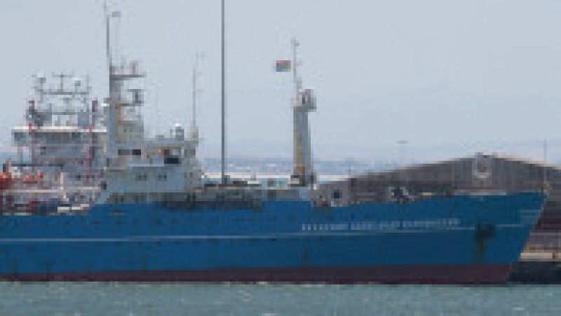Nava rusească de explorare polară Akademik Aleksandr Karpinski, andocată în portul din Cape Town (Africa de Sud). Foto: Profimedia Images | Poza 4 din 4