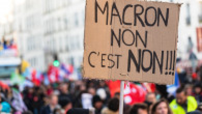 Noi greve și proteste la care sunt așteptați peste un milion de oameni au loc marți în Franța, față de planul guvernului de a crește vârsta de pensionare de la 62 la 64 de ani. FOTO: Profimedia Images | Poza 14 din 14