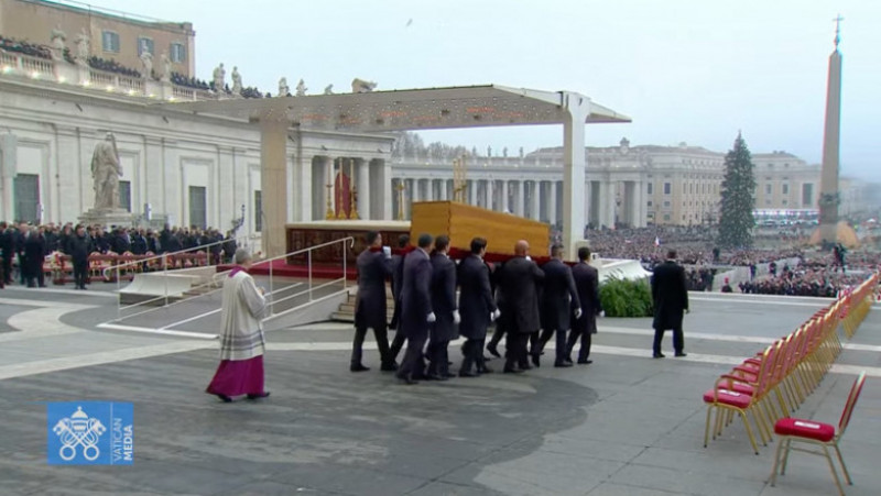 Funeraliile fostului papă Benedict al XVI-lea. Foto: Vatican Media