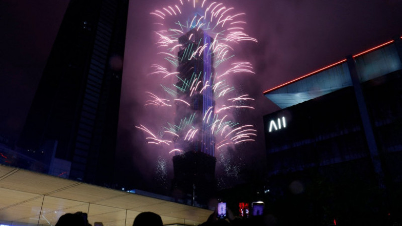Revelion 2023 în lume: Imagine din Taiwan. FOTO: Profimedia Images