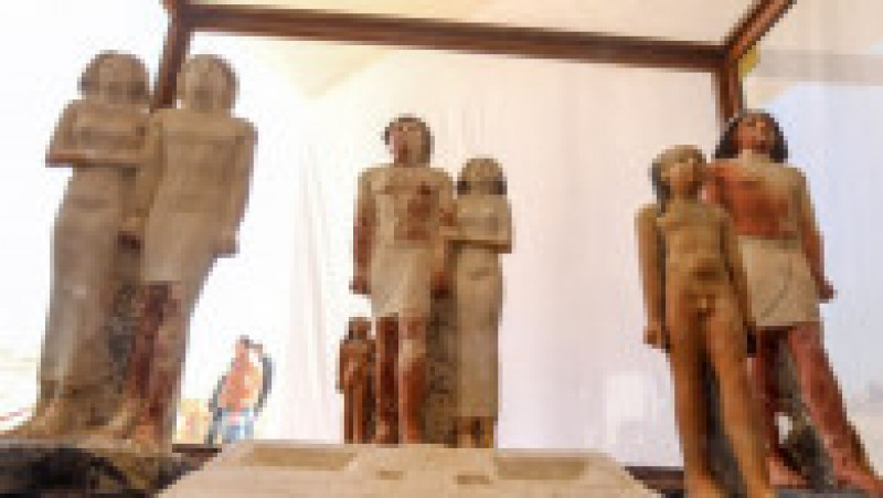 Arheologii egipteni au scos la iveală patru morminte de demnitari din perioada faraonilor şi o mumie de peste 4.000 de ani la Saqqar. Foto: Profimedia | Poza 7 din 20