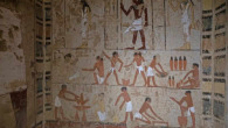 Arheologii egipteni au scos la iveală patru morminte de demnitari din perioada faraonilor şi o mumie de peste 4.000 de ani la Saqqar. Foto: Profimedia | Poza 14 din 20