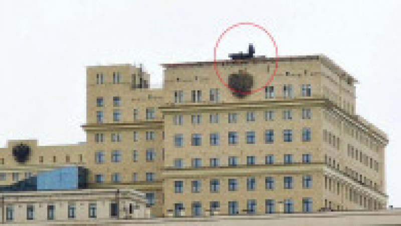 Rușii au început să amplaseze pe mai multe clădiri administrative din Moscova sisteme de apărare antiaeriană concepute pentru a intercepta aeronave și rachete balistice. FOTO: Profimedia Images | Poza 6 din 6