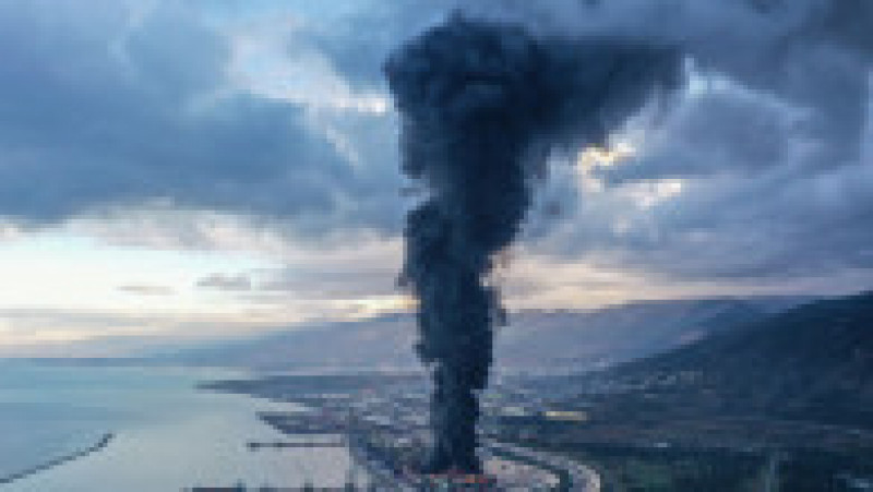 Un incendiu puternic izbucnit în portul turc Iskenderun de la Marea Mediterană. FOTO: Profimedia Images | Poza 3 din 10