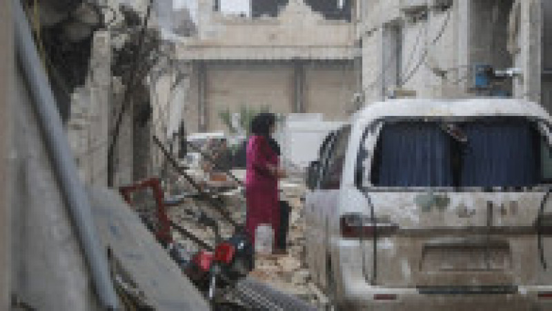 Urmările celor două cutremure de peste 7,5 grade care au lovit astăzi Turcia - orașul Alep din Siria. Sursa foto Profimedia Images | Poza 61 din 76