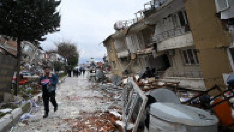 Urmările celor două cutremure de peste 7,5 grade care au lovit astăzi Turcia - orașul Hatay. Sursa foto Profimedia Images | Poza 48 din 76