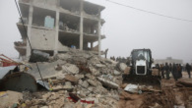 Urmările celor două cutremure de peste 7,5 grade care au lovit astăzi Turcia - orașul Alep din Siria. Sursa foto Profimedia Images | Poza 63 din 76