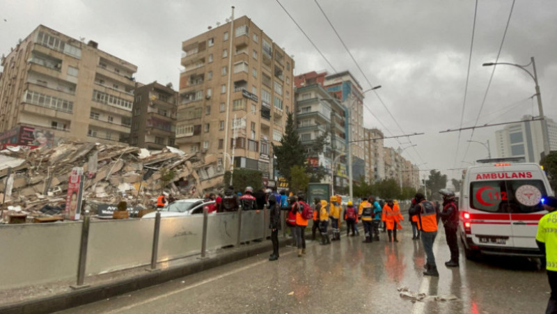 Urmările celor două cutremure de peste 7,5 grade care au lovit astăzi Turcia - orașul Sanliurfa. Sursa foto Profimedia Images