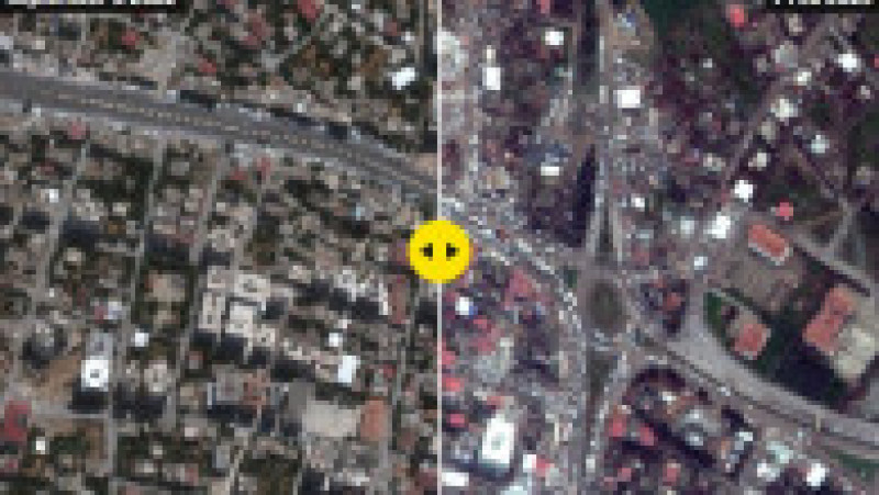 Mai multe imagini din satelit arată amploarea dezastrului cauzat de cutremurul  care a lovit Turcia la primele ore ale zilei de luni. FOTO: Maxar Technologies | Poza 8 din 10