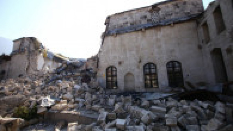 Moscheea Habib-i Neccar, considerată a fi cea mai veche din Turcia, este complet distrusă. FOTO: Profimedia Images | Poza 7 din 15