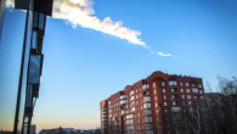 În urmă cu 10 ani, pe 15 februarie 2013, un corp ceresc intrat în atmosfera Pământului a explodat deasupra regiunii Celeabinsk din Rusia. Sursa foto Profimedia Images | Poza 7 din 20