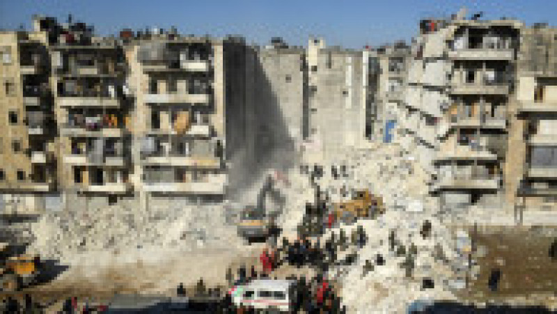 Siria, o țară deja măcinată de războiul civil care durează de peste 10 ani, a fost lovită grav de cutremurele de 7,8 și 7,6 grade produse luni în Turcia. Sursa foto: Profimedia Images | Poza 41 din 44