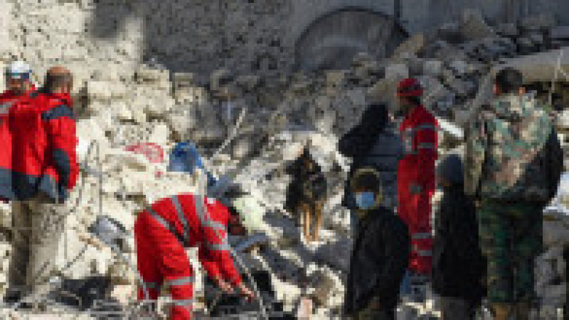 Siria, o țară deja măcinată de războiul civil care durează de peste 10 ani, a fost lovită grav de cutremurele de 7,8 și 7,6 grade produse luni în Turcia. Sursa foto: Profimedia Images | Poza 37 din 44