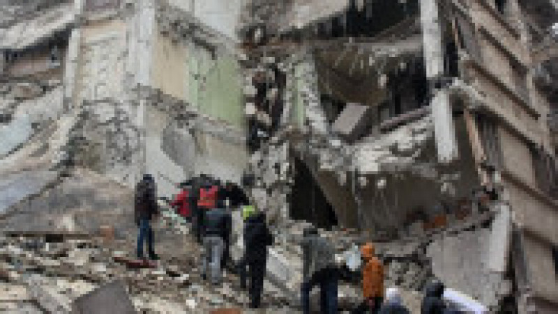 Siria, o țară deja măcinată de războiul civil care durează de peste 10 ani, a fost lovită grav de cutremurele de 7,8 și 7,6 grade produse luni în Turcia. Sursa foto: Profimedia Images | Poza 26 din 44
