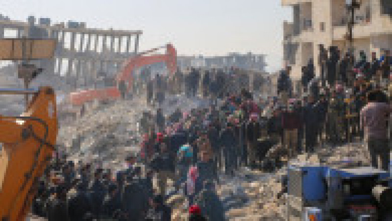Siria, o țară deja măcinată de războiul civil care durează de peste 10 ani, a fost lovită grav de cutremurele de 7,8 și 7,6 grade produse luni în Turcia. Sursa foto: Profimedia Images | Poza 20 din 44