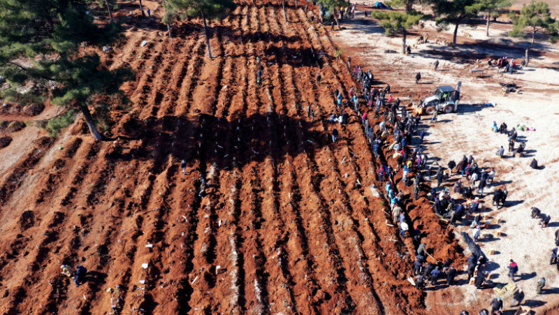 Turcia și Siria nu mai au unde să-și îngroape morții. Foto: Profimedia Images