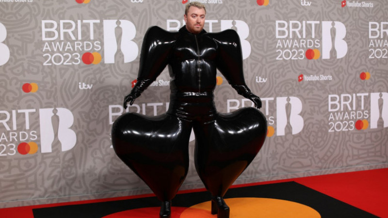 Sam Smith la Brit Music Awards 2023. Sursa foto: Profimedia Images