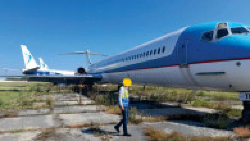 Familia de avioane McDonnel Douglas 80 (MD-80) a fost lansată în 1979, iar cele cinci modele disponibile puteau transporta între 155 și 175 de pasageri. Sursa foto: ANAF.ro | Poza 5 din 8