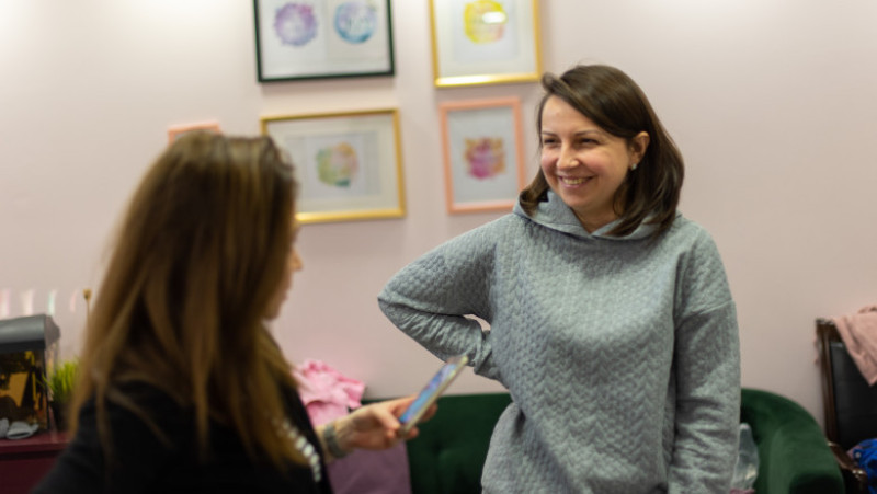 Natalia Mitriuc și Raluca Costache, în hub-ul de suport și activități pentru copiii refugiați - SuperHeroyi de Ucraina