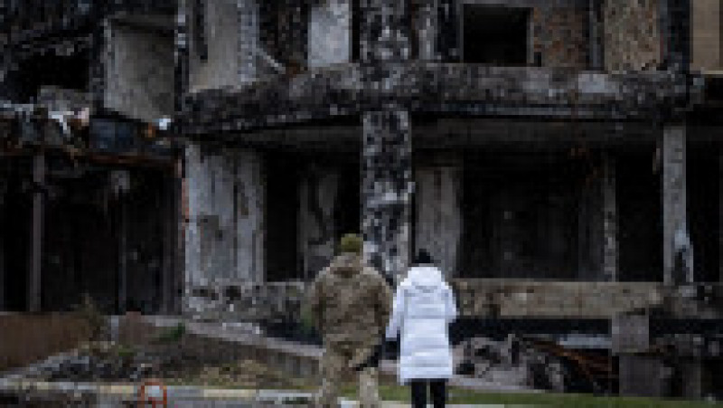 Ucrainenii din Bucea încearcă să treacă peste trauma colectivă a invaziei ruse. Foto: Profimedia Images | Poza 6 din 21