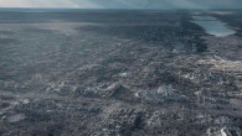 Imagini apocaliptice cu Mariinka, orașul șters de pe fața pământului. Foto: Captură Twitter | Poza 5 din 5