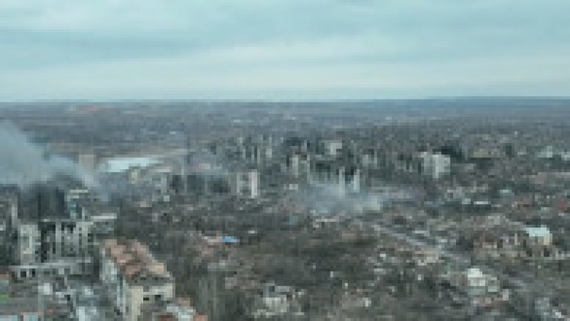 Ucrainenii și rușii se luptă pentru controlul orașului Bahmut. Foto: Captură video | Poza 11 din 11