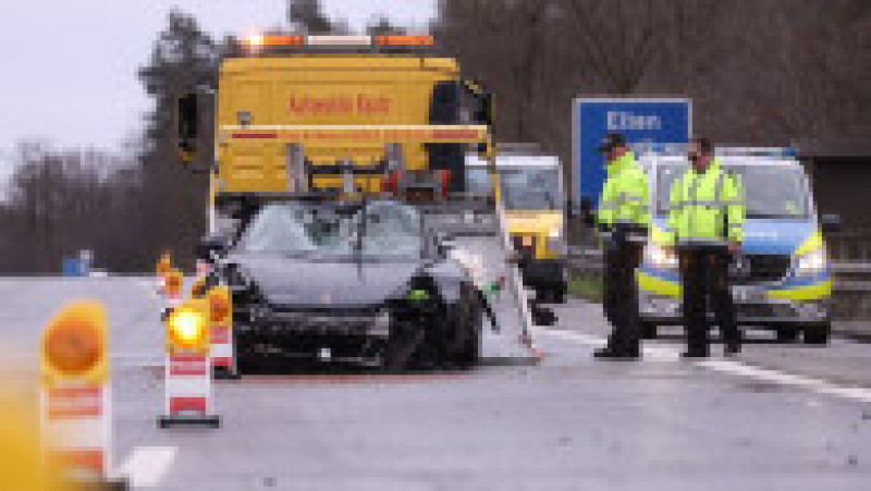 Patru morți și trei mașini Porsche implicate într-un accident rutier groaznic petrecut în Germania. Sursa foto: Profimedia Images | Poza 14 din 19