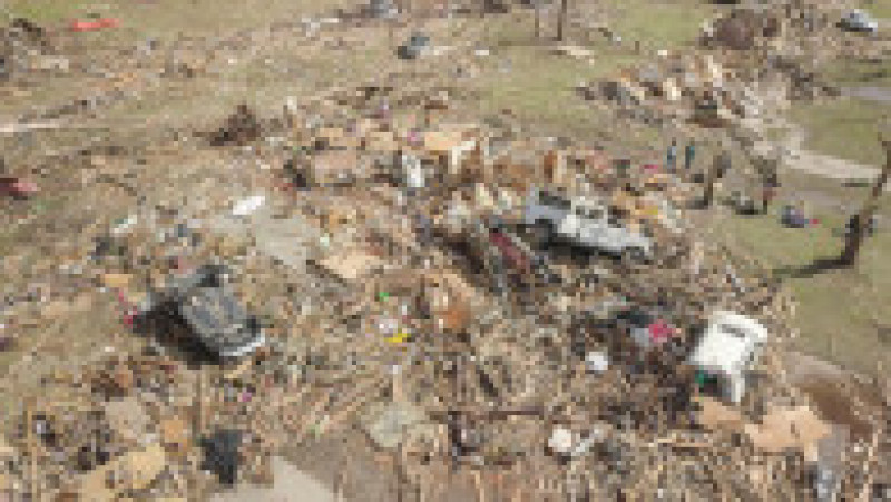 Dezastrul lăsat în urmă de tornada care a măturat statul Mississippi. Foto: Twitter/ Frankie Shepherd | Poza 3 din 6