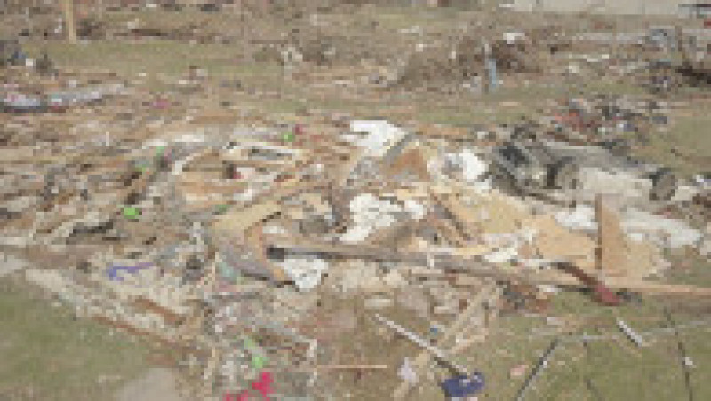 Dezastrul lăsat în urmă de tornada care a măturat statul Mississippi. Foto: Twitter/ Frankie Shepherd | Poza 2 din 6
