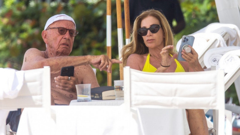 Miliardarul Rupert Murdoch, în vârstă de 92 de ani, şi-a anulat logodna cu Ann Lesley Smith FOTO: Profimedia Images