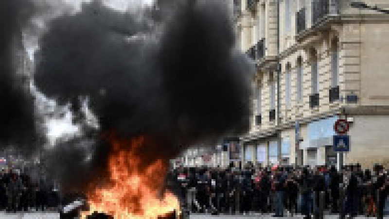 Proteste violente în Franța. Foto: Profimedia | Poza 3 din 7