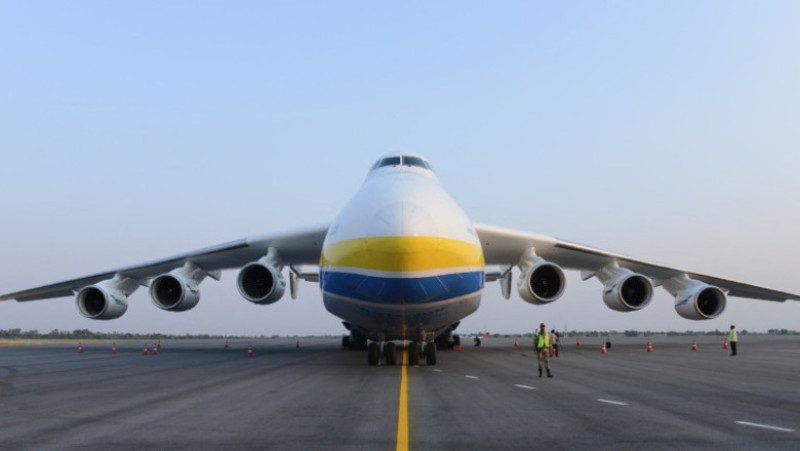 Avionul Antonov An-225 în 2016. Sursa foto: Profimedia Images