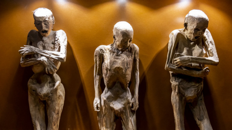 Mumiile din Guanajuato sunt o colecție unică de mumii din secolul al XIX-lea. Foto: Profimedia Images