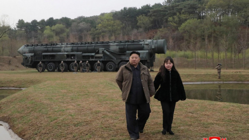 Ju Ae, fiica lui Kim Jong Un, este considerată potențiala succesoare a dictatorului de la Phenian. Foto: Profimedia