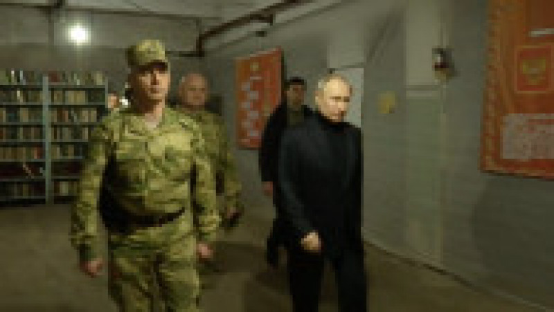 Imagini furnizate de Kremlin cu vizita lui Putin pe frontul din Ucraina. Sursă foto: kremlin.ru | Poza 3 din 6