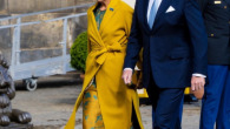 Emmanuel și Brigitte Macron, întâmpinați la Amsterdan de regele Willem-Alexander şi soţia lui, Maxima FOTO: Profimedia Images | Poza 7 din 43