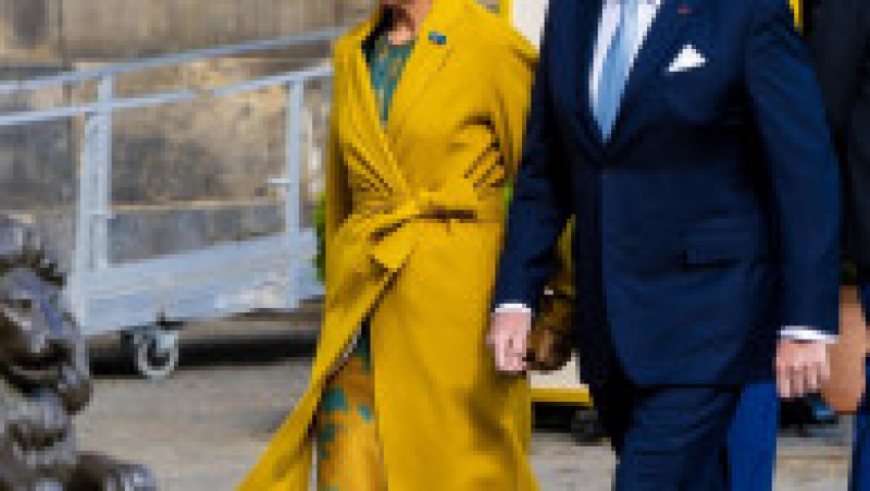 Emmanuel și Brigitte Macron, întâmpinați la Amsterdan de regele Willem-Alexander şi soţia lui, Maxima FOTO: Profimedia Images | Poza 2 din 43
