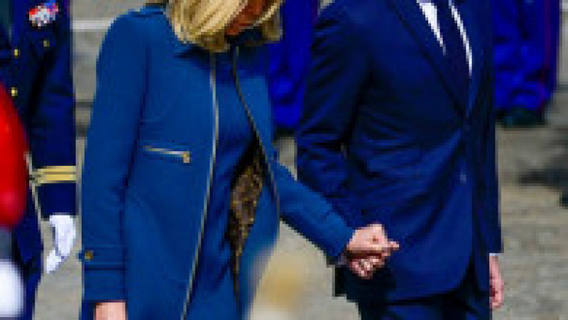 Emmanuel și Brigitte Macron, întâmpinați la Amsterdan de regele Willem-Alexander şi soţia lui, Maxima FOTO: Profimedia Images | Poza 27 din 43