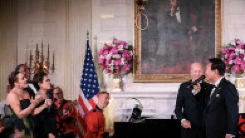 Președintele sud-coreean i-a cântat „American Pie” lui Joe Biden. Foto: Profimeda | Poza 5 din 7