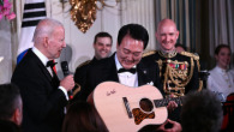 Președintele sud-coreean i-a cântat „American Pie” lui Joe Biden. Foto: Profimeda | Poza 6 din 7