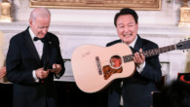 Președintele sud-coreean i-a cântat „American Pie” lui Joe Biden. Foto: Profimeda | Poza 1 din 7