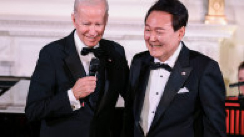 Președintele sud-coreean i-a cântat „American Pie” lui Joe Biden. Foto: Profimeda | Poza 3 din 7