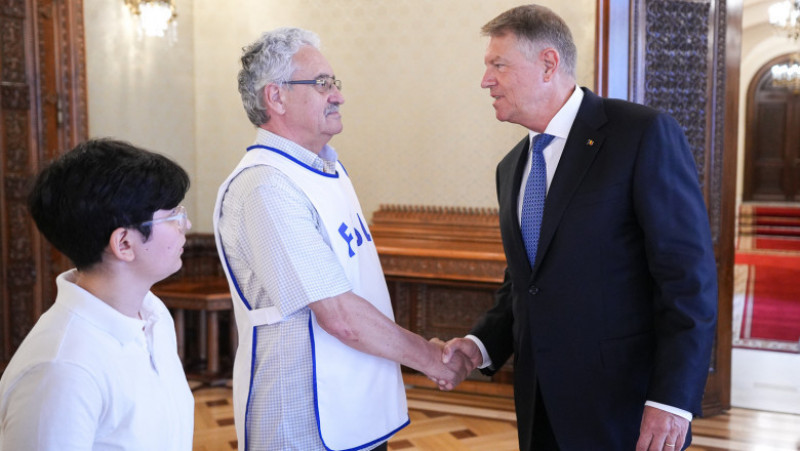 Preşedintele Klaus Iohannis la întâlnirea cu reprezentanții sindicatelor din Educație. Foto: Administrația Prezidențială