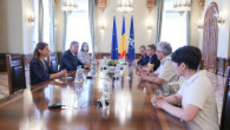 Preşedintele Klaus Iohannis la întâlnirea cu reprezentanții sindicatelor din Educație. Foto: Administrația Prezidențială | Poza 5 din 6