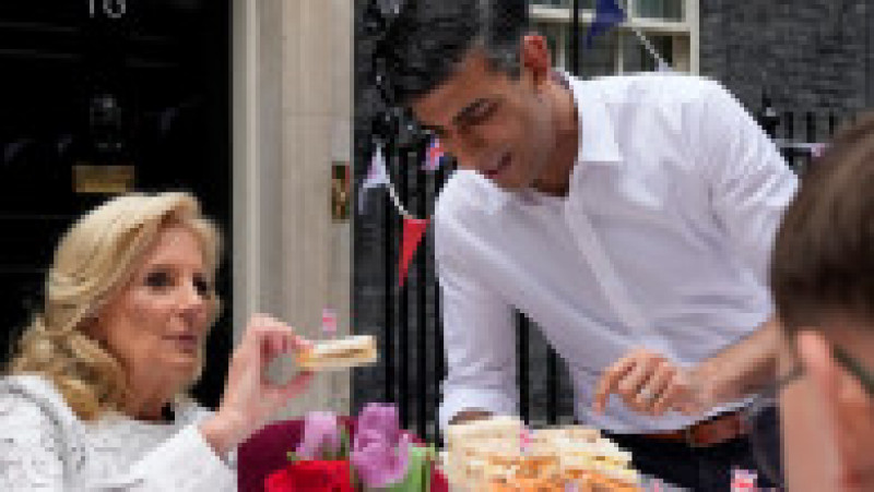 Jill Biden a participat duminică la un dejun în aer liber organizat la Downing Street. Foto: Profimedia | Poza 6 din 10