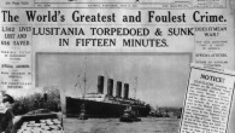 108 ani de când Germania a scufundat nava Lusitania, provocând moartea a 1200 de oameni și atrăgând SUA în Primul Război Mondial. Sursa foto Profimedia Images | Poza 15 din 32