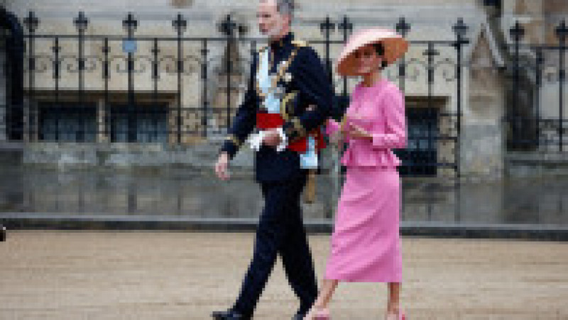 Regele Felipe și regina Letiția a Spaniei, la ceremonia de încoronare a regelui Charles. FOTO: Profimedia Images | Poza 13 din 20