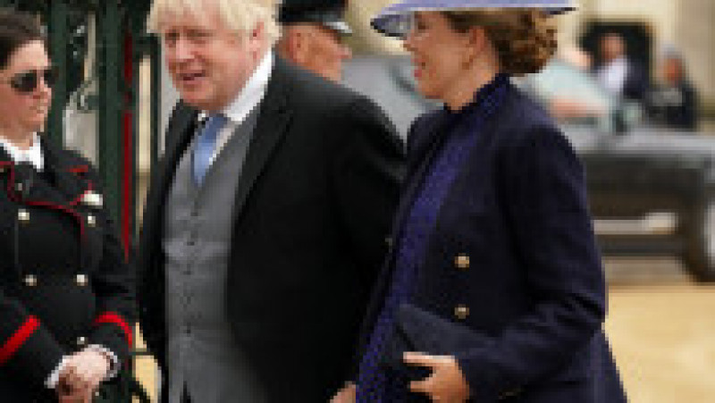 Fostul premier Boris Johnson si soția sa, Carrie, la ceremonia de încoronare a regelui Charles. FOTO: Profimedia Images | Poza 18 din 20