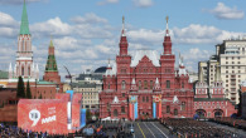 Piaţa Roşie din Moscova găzduieşte marţi, ca de obicei la 9 Mai, parada care marchează cea de-a 78-a aniversare a victoriei asupra Germaniei naziste în cel de-al Doilea Război Mondial. Sursa foto: Profimedia Images | Poza 36 din 55