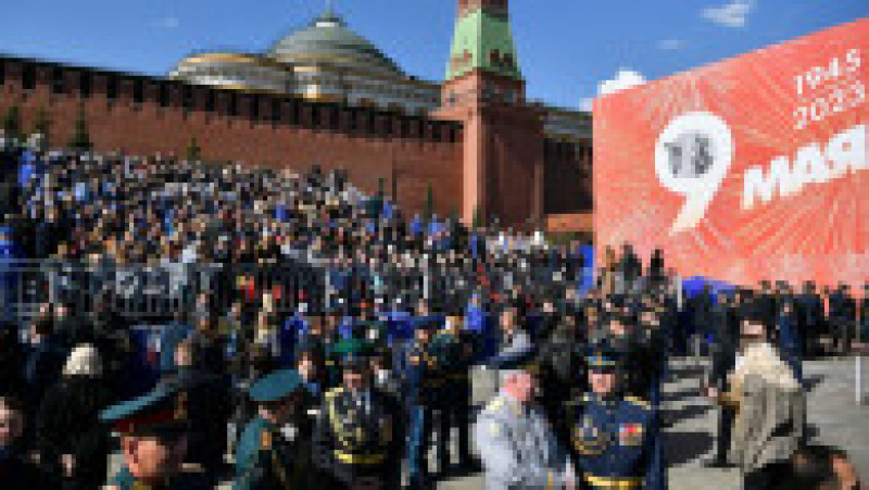 Piaţa Roşie din Moscova găzduieşte marţi, ca de obicei la 9 Mai, parada care marchează cea de-a 78-a aniversare a victoriei asupra Germaniei naziste în cel de-al Doilea Război Mondial. Sursa foto: Profimedia Images | Poza 34 din 55